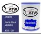 Preview: Mazda, Kona Blue Metallic, 37B / L6: 500ml Lackdose, von ATW Autoteile West.